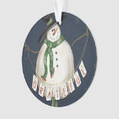 Grateful Snowman Ornament (Vorderseite)