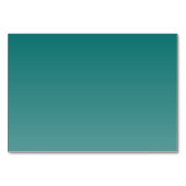 Grateful Teal Cursive Thank You Card Tischnummer (Rückseite)