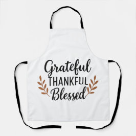 Grateful, Thankful, Blessed Apron Schürze