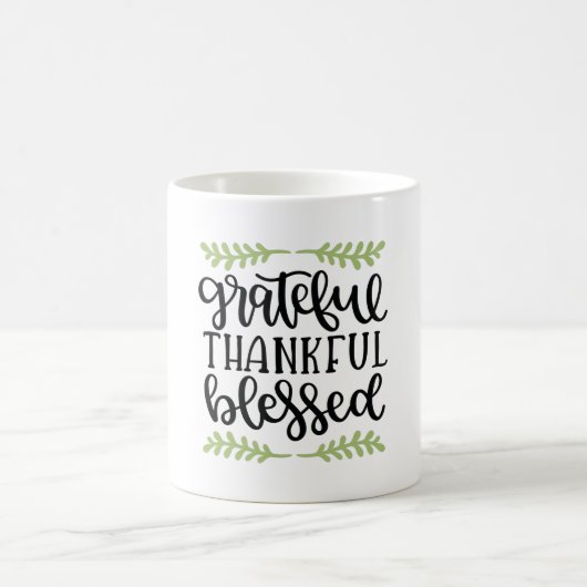 Grateful thankful blessed kaffeetasse (Mittel)