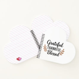 Grateful, Thankful, Blessed Notebook Notizblock