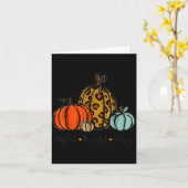 Grateful Thankful Blessed Pumpkin Thanksgiving Aut Karte (Gelbe Blume)