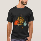Grateful Thankful Blessed Pumpkin Thanksgiving Aut T-Shirt (Vorderseite)