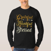 Grateful Thankful Blessed T-Shirt (Vorderseite)