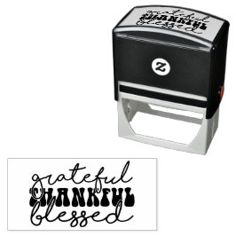 Grateful Thankful Blessed - Thanksgiving  Permastempel