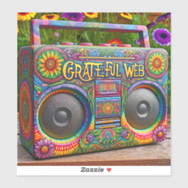Grateful Web Boombox Aufkleber