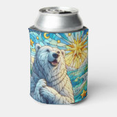Grateure Polar Bären Imitate aus Glas Dosenkühler (Kanne Rückseite)