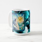 Grateure Polar Bären Imitate aus Glas Kaffeetasse (Vorderseite Links)