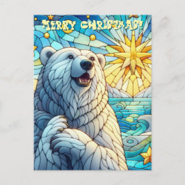 Grateure Polar Bären Imitate aus Glas Postkarte