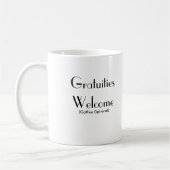 Gratifikations-Willkommen Kaffeetasse (Links)