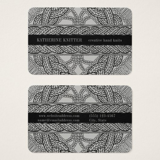 GRATIKKABEL STRICK Euro Size Business Card (Vorne & Hinten)