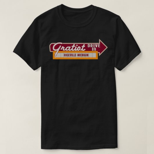 Gratiot Drive In (Roseville MI) T-Shirt (Design vorne)