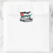 Gratis aqsa-Paläste Quadratischer Aufkleber (Tasche)