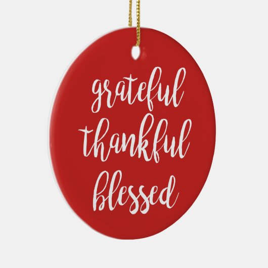 GRATIS, DANKFUL, BLESSET KERAMIKORNAMENT (Rechts)
