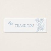 Gratis-Drink Hochzeitsgutschein Karte Lilie blau (Vorderseite)