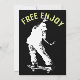 Gratis Enjoy Retro Urban Skateboarding Ankündigung