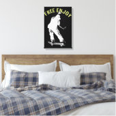 Gratis Enjoy Retro Urban Skateboarding Leinwanddruck (Insitu (Schlafzimmer))