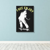 Gratis Enjoy Retro Urban Skateboarding Leinwanddruck (Insitu (Holzboden))