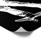 Gratis Enjoy Retro Urban Skateboarding Poster (Ecke)