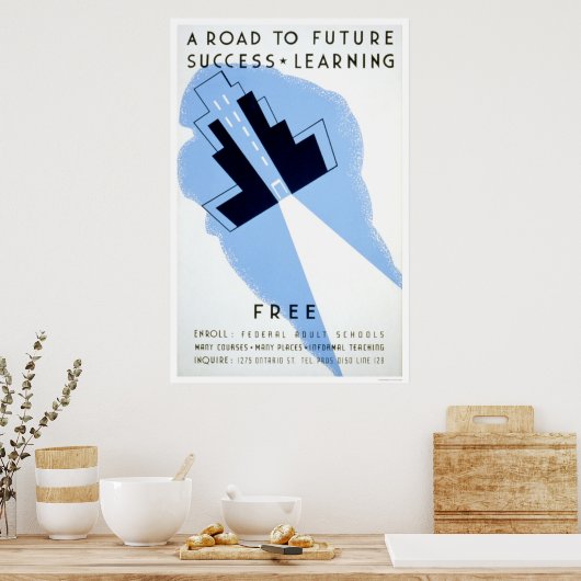 Gratis Erwachsene Schulen 1938 WPA Poster (Küche)
