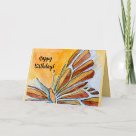 Gratis Flying Butterfly Wassercolor Geburtstagskar Dankeskarte