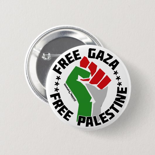 Gratis-Gazastreifen Button (Vorne & Hinten)