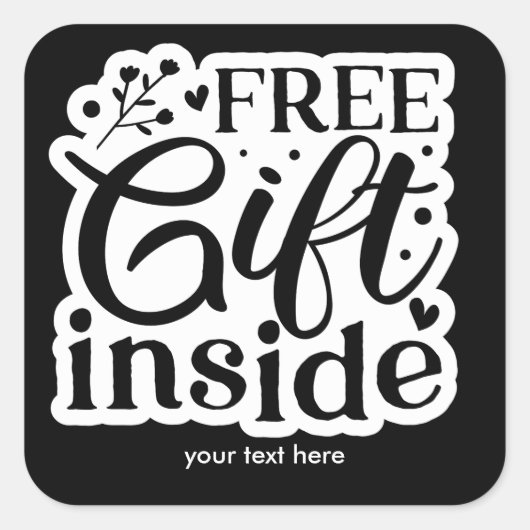 Gratis Geschenk im Aufkleber (Vorderseite)