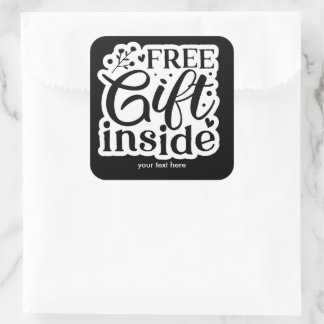 Gratis Geschenk im Aufkleber