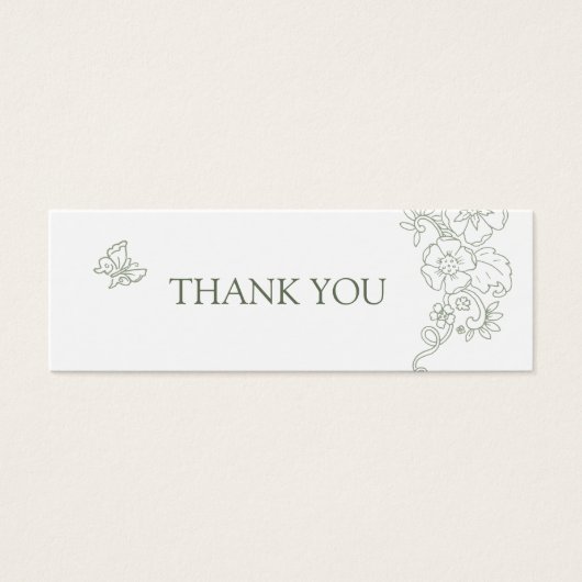 Gratis-Getränk Hochzeitsgutschein Lilie Salbei (Vorderseite)