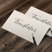 Gratis-Handy-Script-Translator Business Card Visitenkarte