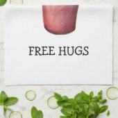 GRATIS HUGS! Crazy cactus lady Geschirrtuch (Gefaltet)