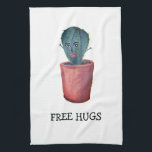 GRATIS HUGS! Crazy cactus lady Geschirrtuch<br><div class="desc">Dekorieren Sie Ihre Küche mit diesem lustigen Kakteen Damenhandtuch. Macht ein großartiges Hauswärme- oder Hochzeitsgeschenk! Sie können ihn anpassen und auch Text hinzufügen. Karo in meinem Shop für viel mehr Farben und Muster!</div>