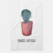 GRATIS HUGS! Crazy cactus lady Geschirrtuch (Vertikal)