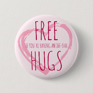 Gratis-Hugs (für einen freien Tag) und Kontur mit Button