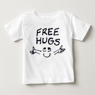 Gratis Hugs Niedlich Cartoon Kleinkind Baby T-shirt