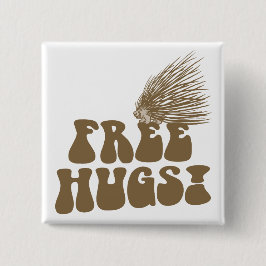 Gratis-Hugs-Porcupine-Liebe Button