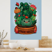 Gratis-Hugs-Sukkulente Poster (Küche)