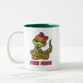 Gratis-Hugs Zweifarbige Tasse (Links)