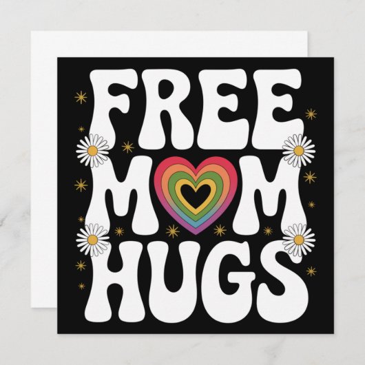 Gratis Mama Hug Transgender Lesben Gay LGBT Prix Einladung (Vorne/Hinten)