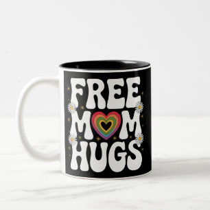 Gratis Mama Hug Transgender Lesben Gay LGBT Prix Zweifarbige Tasse