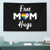 Gratis Mama Hugs II - Rainbow Gay Trans Pride Banner (Messe)
