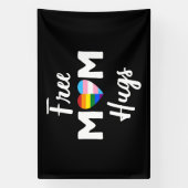 Gratis Mama Hugs II - Rainbow Gay Trans Pride Banner (Vertikal)