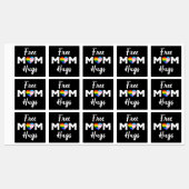 Gratis Mama Hugs II - Rainbow Gay Trans Pride Etiketten (Blatt)