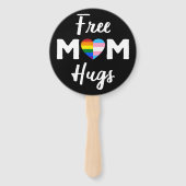 Gratis Mama Hugs II - Rainbow Gay Trans Pride Fächer (Rückseite)