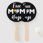 Gratis Mama Hugs II - Rainbow Gay Trans Pride Fächer (Vorne und Hinten)