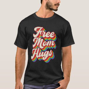 Gratis Mama Hugs Rainbow Heart Lgbt Pride Monat 2 T-Shirt
