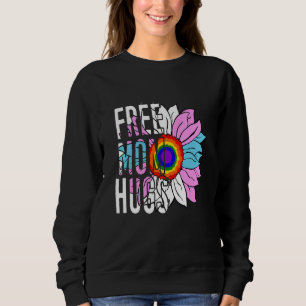 Gratis Mama Hugs Sonnenblumen Transgender Transsex Sweatshirt