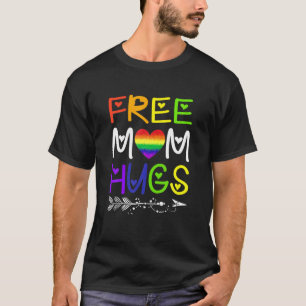 Gratis Mama Hugs T Rainbow LGBT T-Shirt