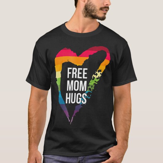 Gratis-Mama-Schläger auf LGBT T-Shirt (Vorderseite)