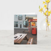 Gratis-Mittagessen danke notecard Karte (Gelbe Blume)